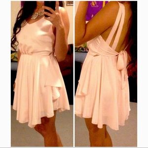 Pink Bow Tie Back Dress